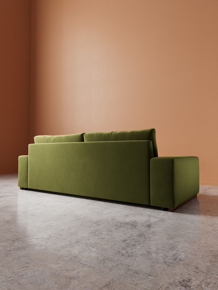Swoon Fern Denver Easy Velvet 3 Seater Sofa - Image 6 of 6 Swoon Fern Denver Easy Velvet 3 Seater Sofa - Image 6 of 6