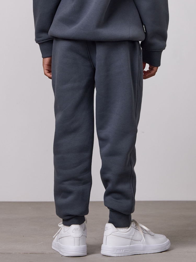 Gym King Grey Older Kids Fundamental Joggers - Image 2 of 4 Gym King Grey Older Kids Fundamental Joggers - Image 2 of 4