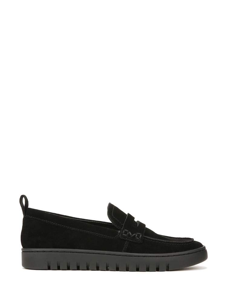 Schwarzes Wildleder - Vionic – Uptown – Loafers in normaler Passform aus Leder - Bild 1 von 7