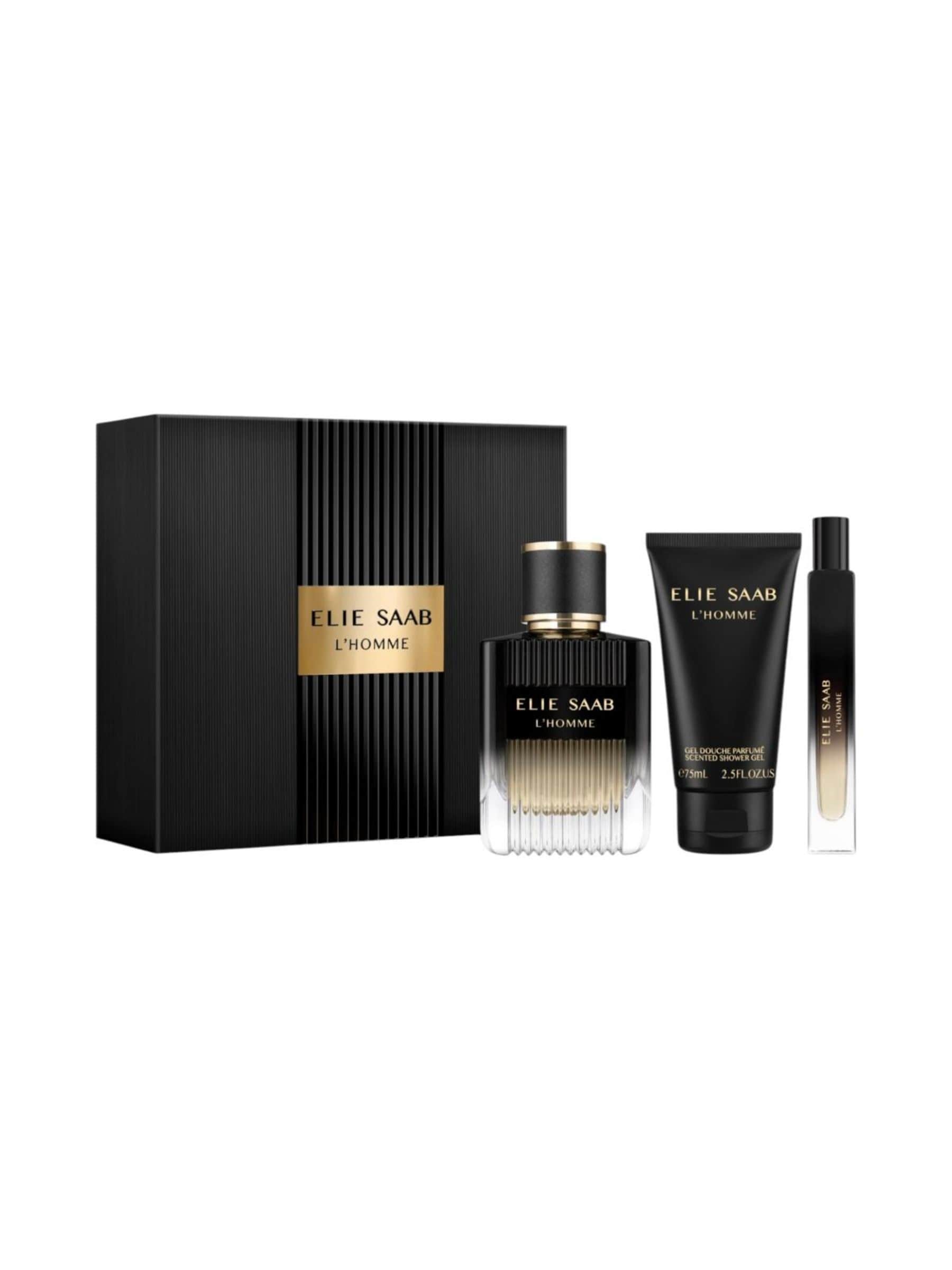Elie Saab Lhomme Edp 100Ml + 75Ml Showel Gel + Edp 10Ml Pen Spray Gift Set - Image 3