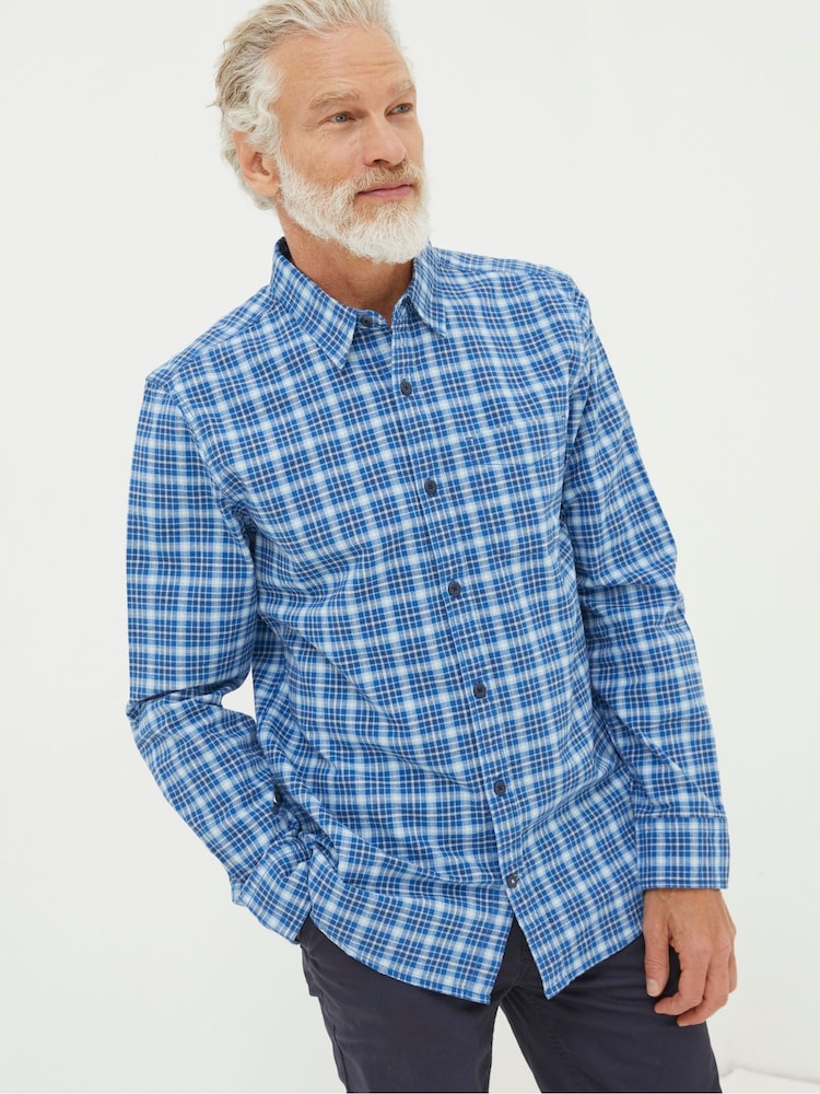 FatFace Blue Witley Check Shirt - Image 1 of 1