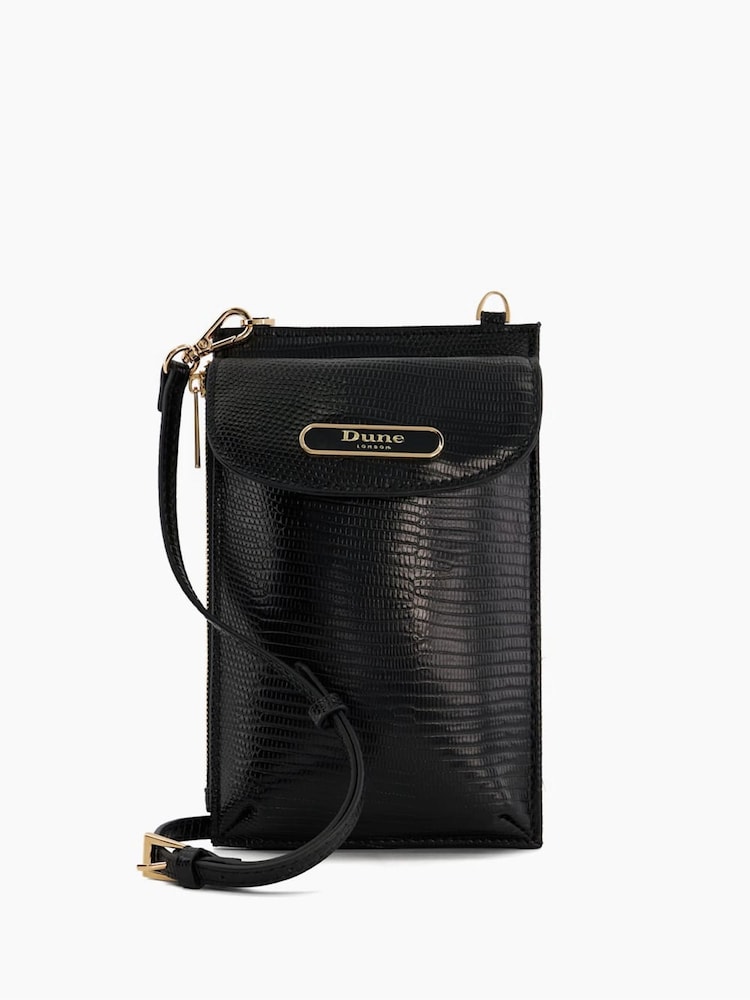 Dune London Black Chrome Shellies Purpose Phone Case - Image 1 of 6