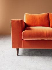 Swoon Burnt Orange Evesham Easy Velvet 2 Seater Sofa - Image 2 of 4