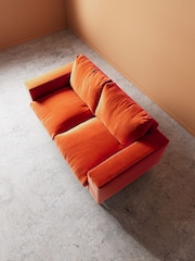 Swoon Burnt Orange Evesham Easy Velvet 2 Seater Sofa - Image 3 of 4