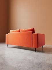 Swoon Burnt Orange Evesham Easy Velvet 2 Seater Sofa - Image 4 of 4