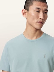 AllSaints Blue Brace Short Sleeve Crew Neck T-Shirt - Image 3 of 6