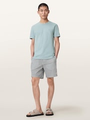 AllSaints Blue Brace Short Sleeve Crew Neck T-Shirt - Image 5 of 6
