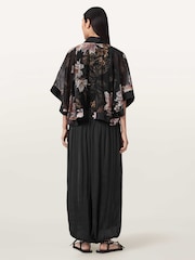 AllSaints Black Eshe Trousers - Image 6 of 7