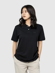 Gap Black Pique Logo 100% Cotton Short Sleeve Polo Shirt - Image 7 of 8