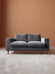 Swoon Granite Evesham Easy Velvet 2 Seater Sofa - Image 1 of 5