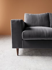 Swoon Granite Evesham Easy Velvet 2 Seater Sofa - Image 2 of 5