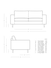 Swoon Granite Evesham Easy Velvet 2 Seater Sofa - Image 3 of 5