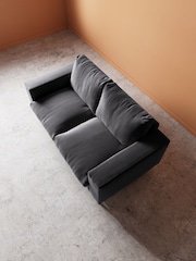 Swoon Granite Evesham Easy Velvet 2 Seater Sofa - Image 4 of 5