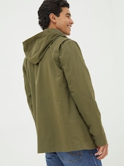 FatFace Calcot Green Cotton 4 Pocket Jacket - Image 2 of 5