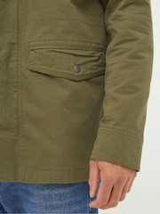 FatFace Calcot Green Cotton 4 Pocket Jacket - Image 4 of 5