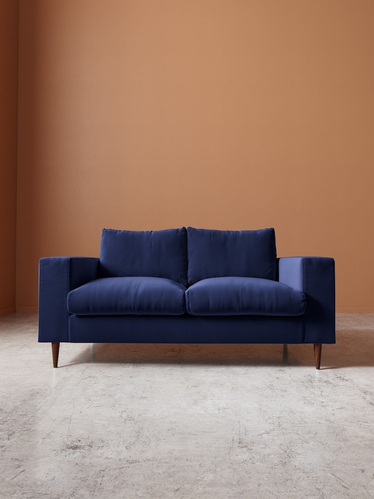 Swoon Ink Evesham Easy Velvet 2 Seater Sofa - Image 1 of 5 Swoon Ink Evesham Easy Velvet 2 Seater Sofa - Image 1 of 5