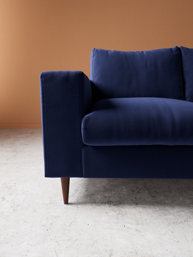 Swoon Ink Evesham Easy Velvet 2 Seater Sofa - Image 2 of 5 Swoon Ink Evesham Easy Velvet 2 Seater Sofa - Image 2 of 5