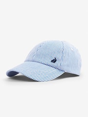 JoJo Maman Bébé Blue Striped Cap - Image 1 of 3