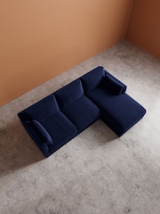Swoon Ink Alesund Easy Velvet Right Hand Corner Sofa - Image 5 of 6