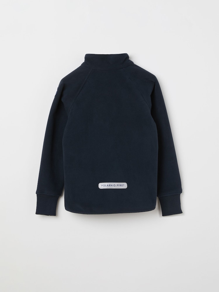 Polarn O. Pyret Light Blue Waterproof Fleece Jacket - Image 2 of 2