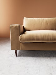 Swoon Biscuit Evesham Easy Velvet 4 Seater Sofa - Image 2 of 5