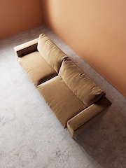 Swoon Biscuit Evesham Easy Velvet 4 Seater Sofa - Image 4 of 5