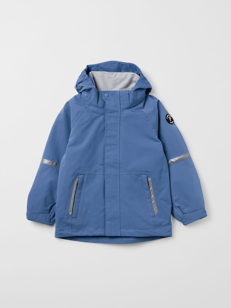 Polarn O. Pyret Navy Blue Waterproof Shell Jacket - Image 2 of 7