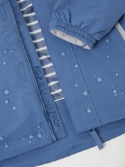 Polarn O. Pyret Navy Blue Waterproof Shell Jacket - Image 5 of 7