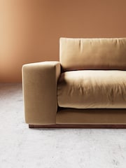 Swoon Biscuit Denver Easy Velvet 3 Seater Sofa - Image 3 of 6