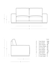 Swoon Biscuit Denver Easy Velvet 3 Seater Sofa - Image 4 of 6