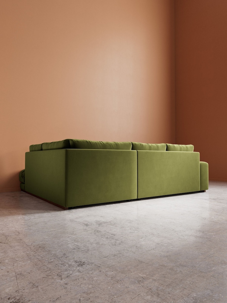 Swoon Fern Denver Easy Velvet Right Hand Corner Sofa - Image 6 of 6 Swoon Fern Denver Easy Velvet Right Hand Corner Sofa - Image 6 of 6