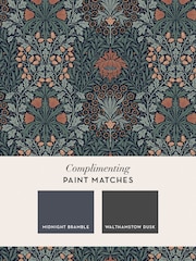 William Morris At Home Ink Blue Oak & Willow 10M Wallpaper - Image 4 of 5