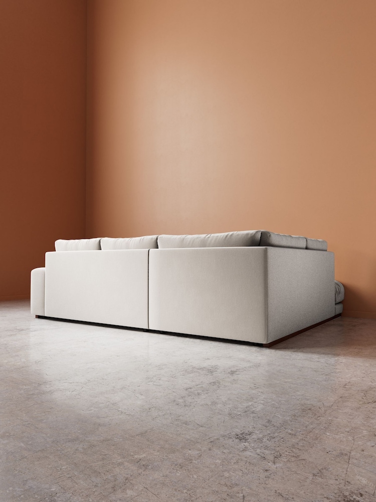 Swoon Ecru Denver Easy Velvet Left Hand Corner Sofa - Image 6 of 6 Swoon Ecru Denver Easy Velvet Left Hand Corner Sofa - Image 6 of 6