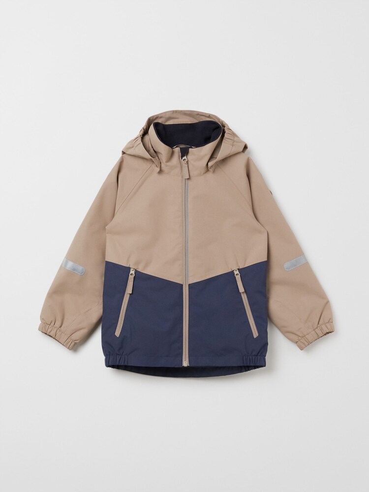 Polarn O. Pyret Brown Lightweight Waterproof Shell Jacket - Image 1 of 6