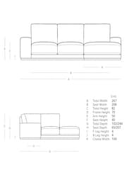 Swoon Biscuit Denver Easy Velvet Right Hand Corner Sofa - Image 4 of 6