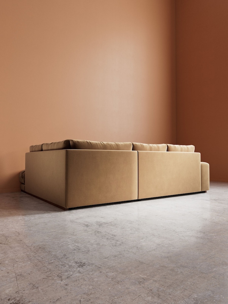 Swoon Biscuit Denver Easy Velvet Right Hand Corner Sofa - Image 6 of 6 Swoon Biscuit Denver Easy Velvet Right Hand Corner Sofa - Image 6 of 6