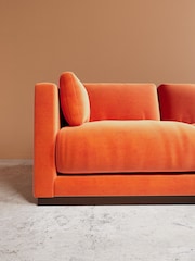 Swoon Burnt Orange Alesund Easy Velvet Right Hand Corner Sofa - Image 4 of 6