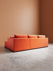 Swoon Burnt Orange Alesund Easy Velvet Right Hand Corner Sofa - Image 6 of 6