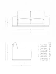 Swoon Ink Denver Easy Velvet 3 Seater Sofa - Image 4 of 6