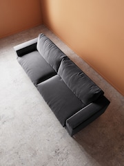 Swoon Granite Evesham Easy Velvet 4 Seater Sofa - Image 4 of 5