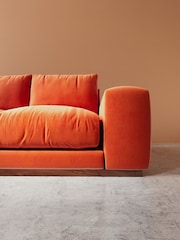 Swoon Burnt Orange Denver Easy Velvet Left Hand Corner Sofa - Image 3 of 6