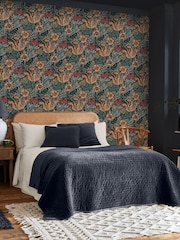 William Morris At Home Ink Blue Compton 10M Wallpaper - Image 1 of 5