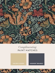 William Morris At Home Ink Blue Compton 10M Wallpaper - Image 4 of 5