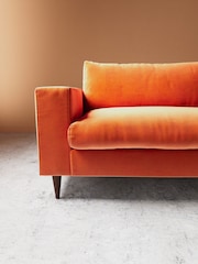 Swoon Burnt Orange Evesham Easy Velvet 4 Seater Sofa - Image 2 of 5