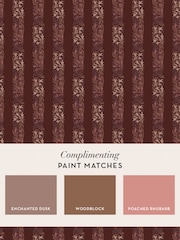 William Morris At Home Damson Love Is Enough 10M Wallpaper - Image 4 of 5