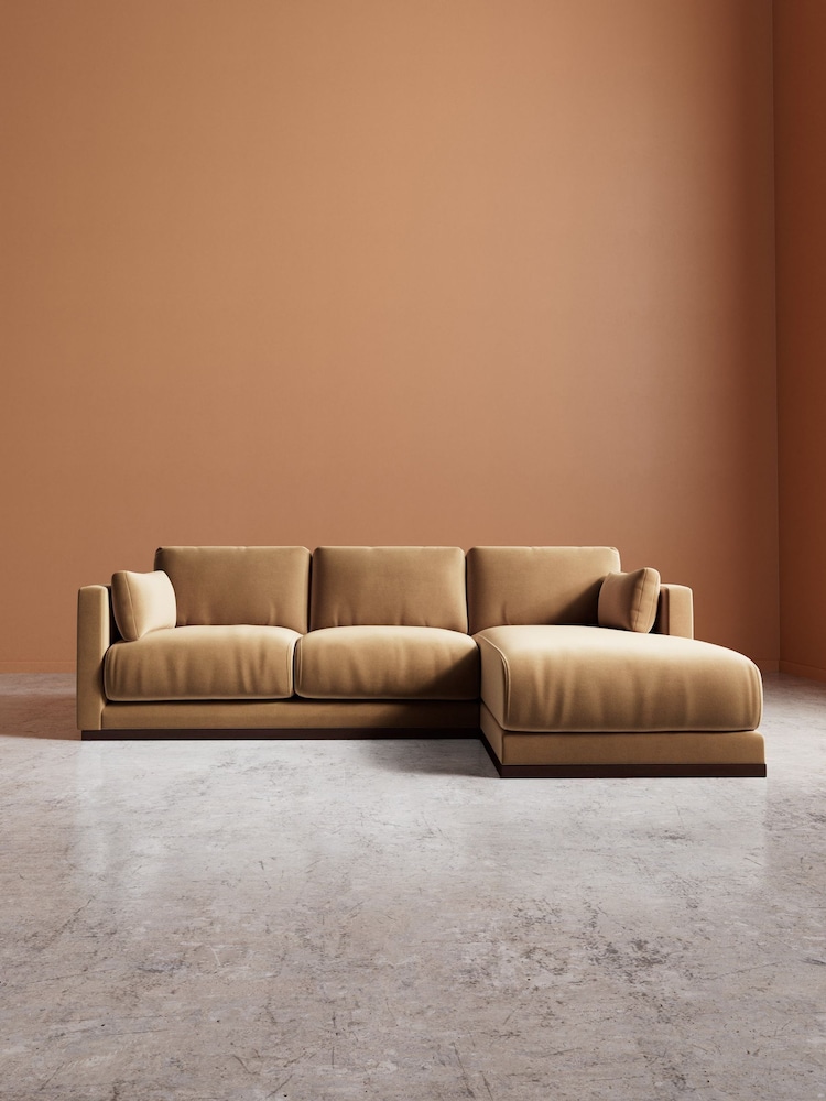 Swoon Biscuit Alesund Easy Velvet Right Hand Corner Sofa - Image 2 of 6 Swoon Biscuit Alesund Easy Velvet Right Hand Corner Sofa - Image 2 of 6