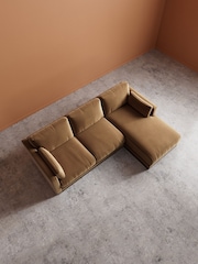 Swoon Biscuit Alesund Easy Velvet Right Hand Corner Sofa - Image 5 of 6