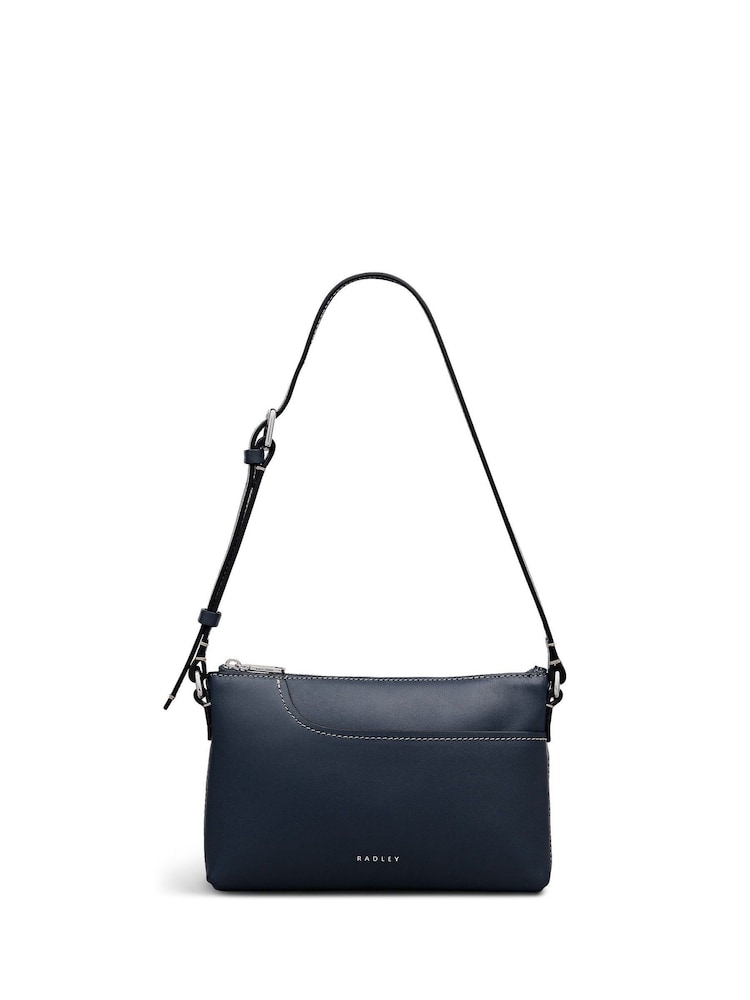 Radley Navy Pockets Mini Shoulder Bag - Image 1 of 4