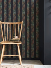 William Morris At Home Ink Blue Love Is Enough 10M Wallpaper - Image 1 of 5