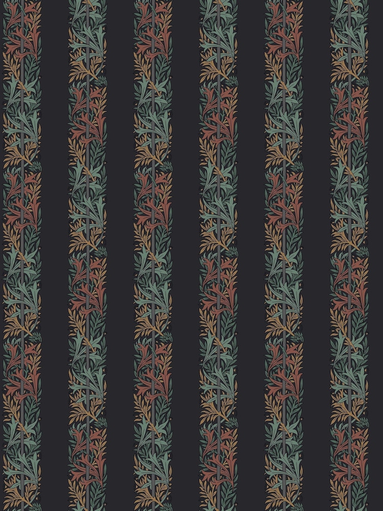 William Morris At Home Ink Blue Love Is Enough 10M Wallpaper - Image 2 of 5